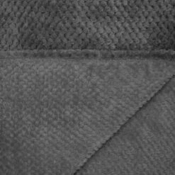 Simply Everyday Waffle Throw - Charcoal -BM Home Shop 348798 simply waffle throw charcoal 2