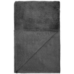 Simply Everyday Waffle Throw - Charcoal -BM Home Shop 348798 simply waffle throw charcoal