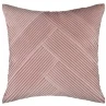 B&M Pleated Velvet Cushion - Blush