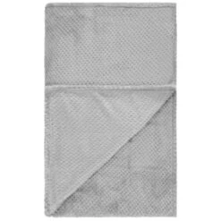 Simply Everyday Waffle Throw - Silver -BM Home Shop 360835 simply waffle throw grey 2