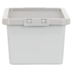 B&M Storage Box With Lid 11L - Graphite 8 B&M Storage Box With Lid 11L - Graphite -BM Home Shop 377031 11l storage box grey