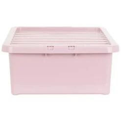 B&M Under Bed Storage Box 32L - Dusty Pink -BM Home Shop 377038 under bed storage box 32l dusty pink 2
