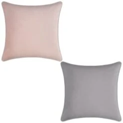 Supersoft Velvet Cushion Covers 2pk - Grey -BM Home Shop 380355 380356 velvet cushion covers group 2 1