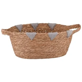 B&M Edessa Triangle Wicker Basket - Grey 1 B&M Edessa Triangle Wicker Basket - Grey