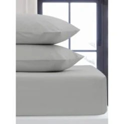 Silentnight Double Fitted Sheet - Light Grey