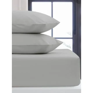 Silentnight Double Fitted Sheet - Light Grey 1 Silentnight Double Fitted Sheet - Light Grey