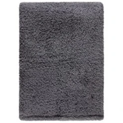 Simply Everyday Teddy Rolled Throw - Grey -BM Home Shop 388688 simply teddy rolled throw grey 4