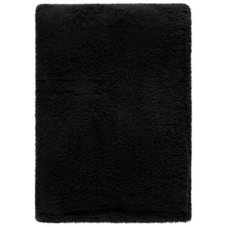 Simply Everyday Teddy Rolled Throw - Black 3 Simply Everyday Teddy Rolled Throw - Black - Image 3