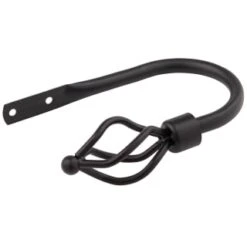 B&M Small Black Twist Curtain Hold Backs 2pk