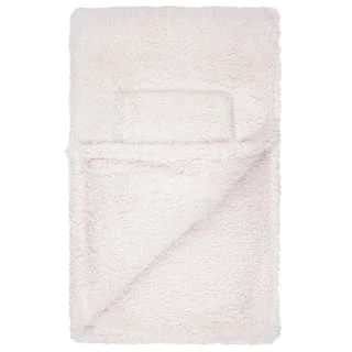 Home Essentials Teddy TV Blanket - Cream 2 Home Essentials Teddy TV Blanket - Cream - Image 2
