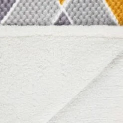 B&M Simply Geo Waffle Throw - Ochre -BM Home Shop 394916 simply geo waffle throw ochre 4