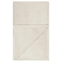 Large Cream Fleece Throw -BM Home Shop 394986 large cream fleece throw 5