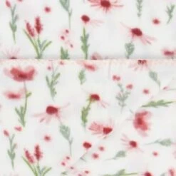 Simply Floral Polar Fleece Throw 2pk -BM Home Shop 395002 simply super soft throws 2pk blush floral 4