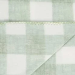 Simply Sage & Gingham Polar Fleece Throw 2pk -BM Home Shop 395026 simply super soft throws 2pk sage gingham 3