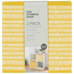 Lokken Mark Making Storage Cubes 2pk - Ochre -BM Home Shop 395847 2pk lokken ochre storage cubes mark making 2