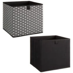 Lokken Mark Making Storage Cubes 2pk - Mono -BM Home Shop 395850 2pk lokken mono storage cubes mark making 3