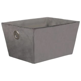 B&M Velvet Papertray - Grey 1 B&M Velvet Papertray - Grey