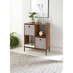 Lokken Teddy Storage Cubes 2pk - Grey -BM Home Shop 395966 2pk teddy lokken grey